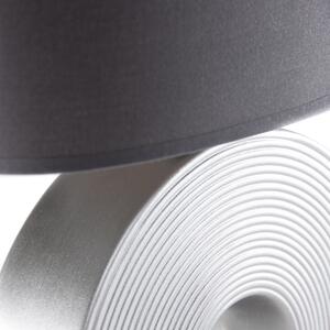Klasična stolna lampa siva s čelikom - Ollo