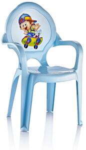 Dječja stolica - plava - plastična - 1kom