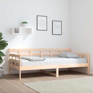 Dnevni ležaj od masivne borovine 90 x 190 cm - Smeđa / 90 x 190 cm