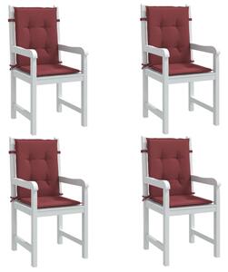 VidaXL Jastuci za stolice 6 kom prošarano boja vina 100x50x4cm tkanina