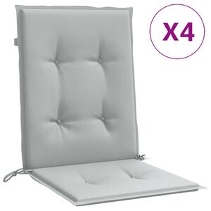 VidaXL Jastuci za stolice 6 kom svjetlosivi 100x50x4 cm tkanina