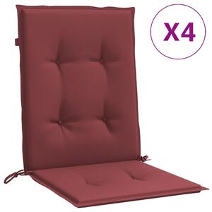 VidaXL Jastuci za stolice 6 kom prošarano boja vina 100x50x4cm tkanina
