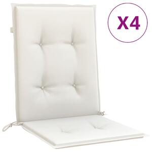 VidaXL Jastuci za stolice 6 kom prošarano krem100x50x4 cm tkanina