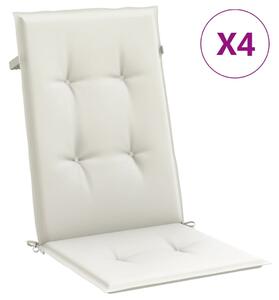 VidaXL Jastuci za stolice 4 kom prošarano krem 120x50x4 cm tkanina