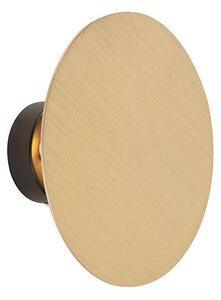 Dizajn zidna svjetiljka okrugla zlatna - remenica
