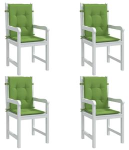 VidaXL Jastuci za stolice 4 kom prošarano zeleni 100x50x4 cm tkanina