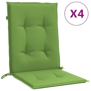 VidaXL Jastuci za stolice 4 kom prošarano zeleni 100x50x4 cm tkanina