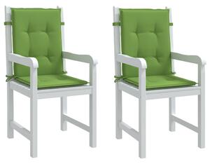 VidaXL Jastuci za stolice 2 kom prošarano zeleni 100x50x4 cm tkanina