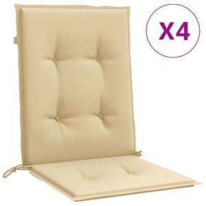 VidaXL Jastuci za stolice 2 kom prošarano bež 100x50x4 cm od tkanine