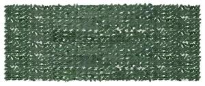Balkonski zastor s tamnozelenim lišćem 400 x 150 cm - Zelena / 400 x 150 cm
