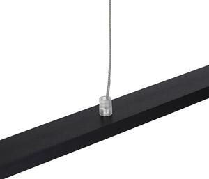 Moderna crna viseća lampa 150 cm uklj. LED - Banda