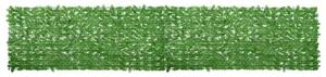 Balkonski zastor sa zelenim lišćem 500 x 100 cm - Zelena / 500 x 100 cm