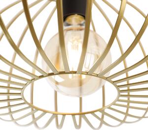 Pametna stropna svjetiljka zlatna 39 cm uklj. WiFi G95 - Johanna