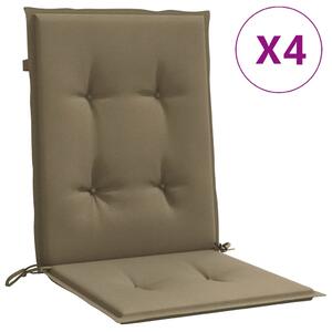 VidaXL Jastuci za stolice 2 kom prošarano smeđesivi 100x50x4cm tkanina