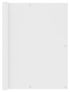 Balkonski zastor bijeli 120 x 500 cm od tkanine Oxford - Bijela / 120 x 500 cm
