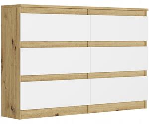 Zondo.hr Komoda Rulux (artisan + bijela). Akcija -11%. 1151439
