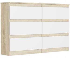 Zondo.hr Komoda Rulux (hrast sonoma + bijela). Akcija -15%. 1151440