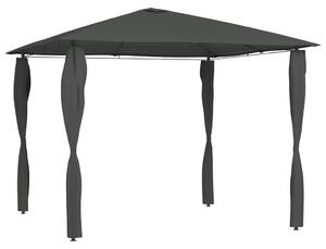Sjenica s navlakama za stupove 3 x 3 x 2,6 m antracit 160 g/m² - Antracitno siva / 3 x 3 x 2.6 m