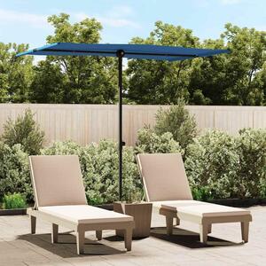Vrtni suncobran s aluminijskim stupom 2 x 1,5 m azurnoplavi - Plava / 200 x 150 cm