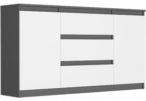 Zondo.hr Komoda Rymaxa (antracit + bijela). Akcija -10%. 1151474