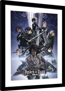 Uokvireni poster Attack on Titan - S4 key art 2