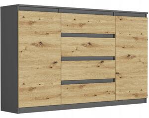 Zondo.hr Komoda Rubbon (antracit + artisan). Akcija -20%. 1151505