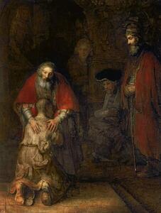 Rembrandt Harmensz. van Rijn - Reprodukcija umjetnosti Return of the Prodigal Son, c.1668-69, (30 x 40 cm)