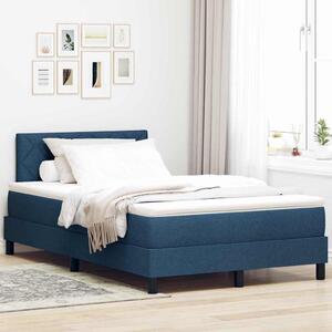 LED Box Spring Krevet s LED trakama Plava 120 x 190 cm tkanina - Plava / 120 x 190 cm