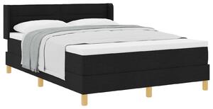 Krevet s opruga kutije s madracem Crna 200 x 140 cm tkanina - Crna / 200 x 140 cm