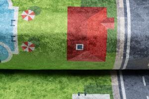 Dječji tepih s motivom zelenog grada Širina: 160 cm | Duljina: 220 cm