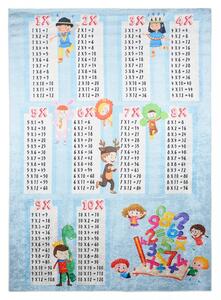 Dječji tepih sa motivom djece i malom tablicom množenja Širina: 140 cm | Duljina: 200 cm