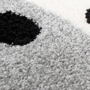 Sivi dječji tepih za igru Mali zeko Širina: 80 cm | Duljina: 150 cm