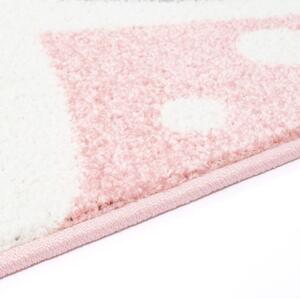 Šarmantni ružičasti djevojački tepih Mali zeko Širina: 120 cm | Duljina: 160 cm