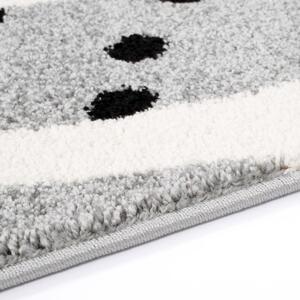 Sivi dječji tepih za igru Mali zeko Širina: 80 cm | Duljina: 150 cm