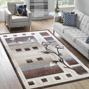 Kvalitetan tepih za dnevni boravak s cvjetnim uzorkom Širina: 120 cm | Duljina: 170 cm
