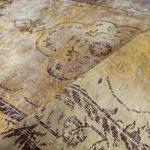 Zlatni tepih s orijentalnim uzorkom Širina: 80 cm | Duljina: 150 cm