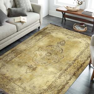Zlatni tepih s orijentalnim uzorkom Širina: 160 cm | Duljina: 220 cm