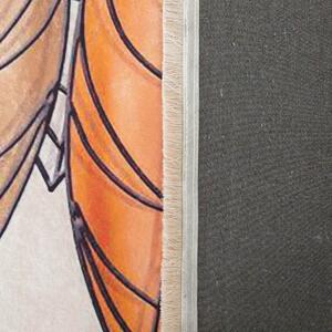 Protuklizni tepih sa printom lišća Širina: 160 cm | Duljina: 220 cm