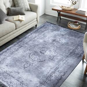 Sivi tepih s orijentalnim uzorkom Širina: 80 cm | Duljina: 150 cm