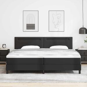 Krevet s opruga kutije Crna 200 x 200 cm Umjetna koža - Crna / 200 x 200 cm