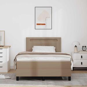 Krevet s opruga kutije s madracem Boja cappuccina 120 x 190 cm - Smeđa / 120 x 190 cm
