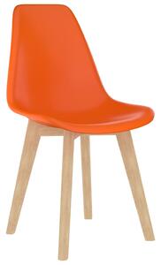 VidaXL Blagovaonske stolice od plastike 6 kom narančaste