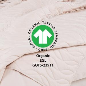 Plahta s gumicom Lia Organic MINI – Smeđa