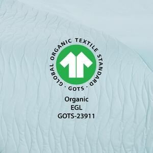 Plahta s gumicom Lia Organic MINI – Plava