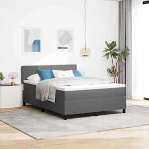 Krevet s opruga kutije Svijetlo siva i bijela. 140 x 190 cm - Svjetlosiva / 140 x 190 cm