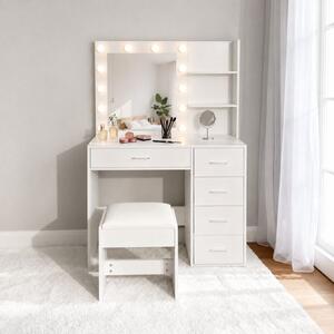 Elegantni LED toaletni stolić s tabureom