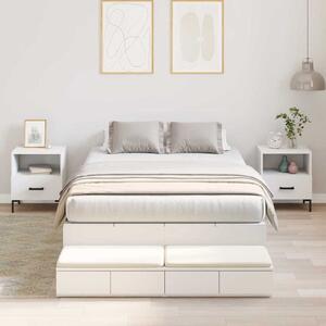 Krevet s ladicama s ladicama Bijelo 120 cm Konstruirano drvo - Bijela / 120 cm