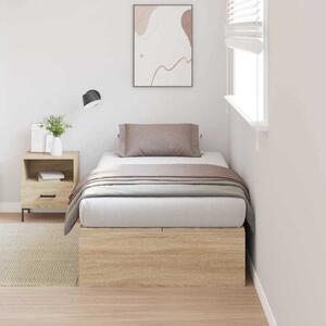 Krevet s ladicama Sonoma hrast 100 x 200 cm Konstruirano drvo - Smeđa / 100 x 200 cm