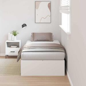 Krevet s ladicama Bijelo 100 x 200 cm Konstruirano drvo - Bijela / 100 x 200 cm