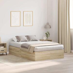 Krevet s ladicama Sonoma hrast 120 x 200 cm Konstruirano drvo - Smeđa / 120 x 200 cm